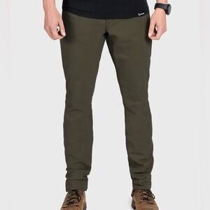 Origin Apparel Men’s  Khaki Green Canvas Tapered Pants Size 36 X 32 NEW